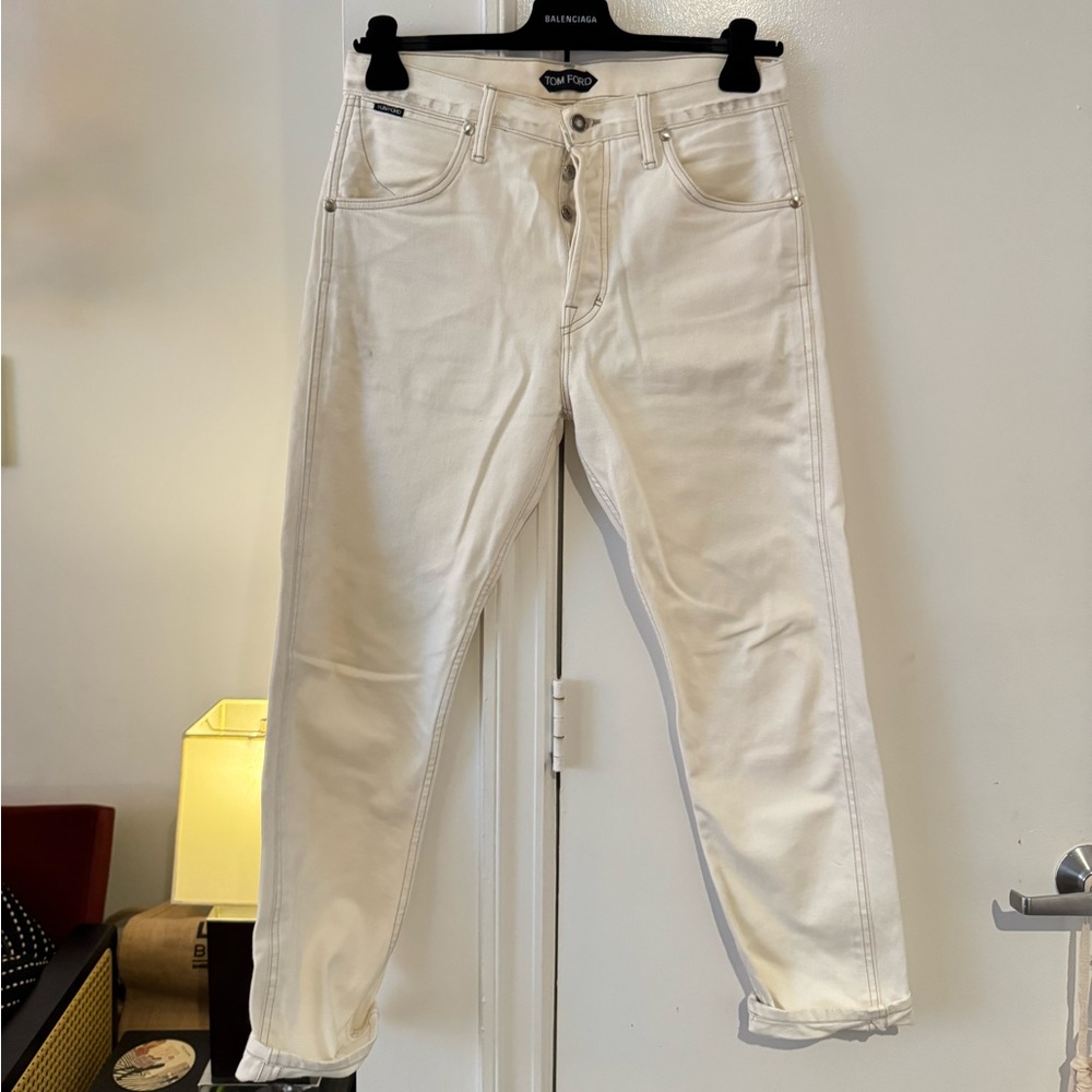 Tom Ford Men's White Jeans